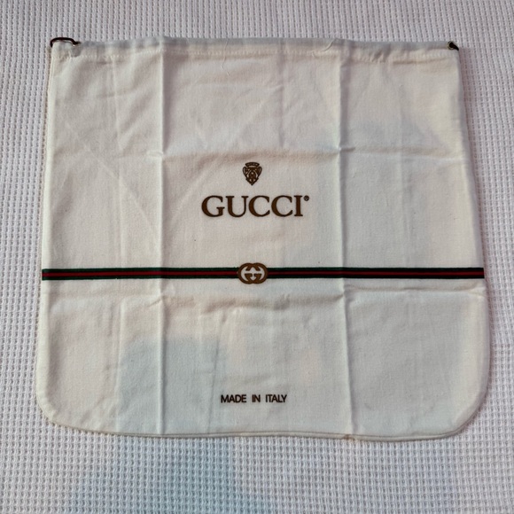 Vintage Gucci Dust Bag with Logo and Stripe - Picture 1 of 4
